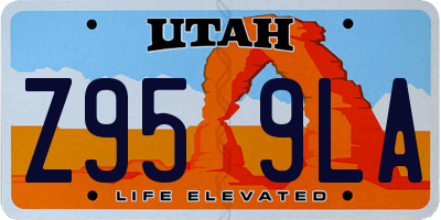 UT license plate Z959LA