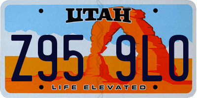UT license plate Z959LO