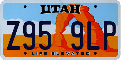 UT license plate Z959LP