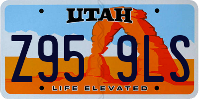 UT license plate Z959LS
