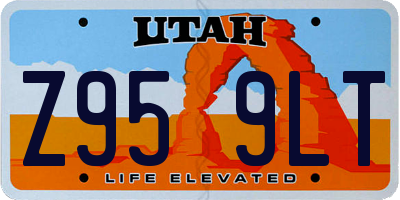 UT license plate Z959LT