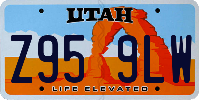 UT license plate Z959LW