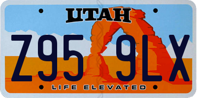 UT license plate Z959LX