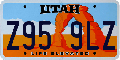 UT license plate Z959LZ