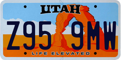 UT license plate Z959MW