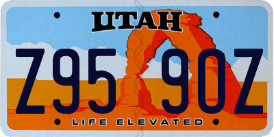 UT license plate Z959OZ