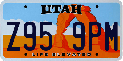 UT license plate Z959PM