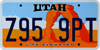 UT license plate Z959PT