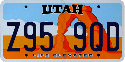 UT license plate Z959QD