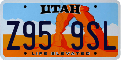 UT license plate Z959SL