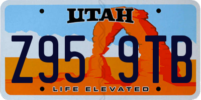 UT license plate Z959TB