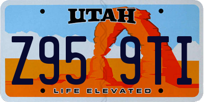 UT license plate Z959TI