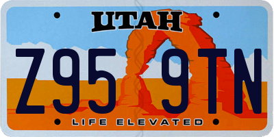 UT license plate Z959TN