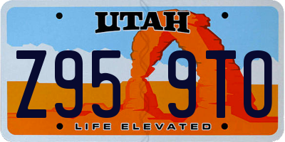UT license plate Z959TO