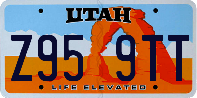 UT license plate Z959TT