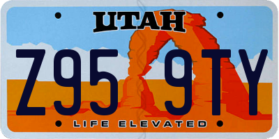 UT license plate Z959TY