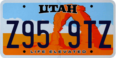 UT license plate Z959TZ