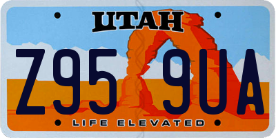 UT license plate Z959UA