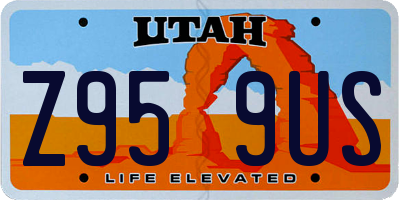 UT license plate Z959US