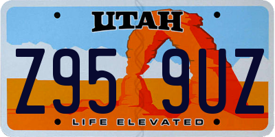 UT license plate Z959UZ