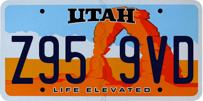 UT license plate Z959VD