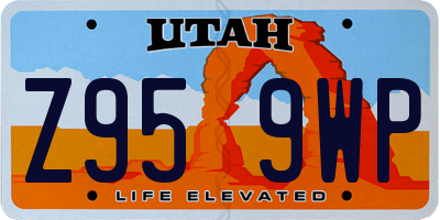 UT license plate Z959WP