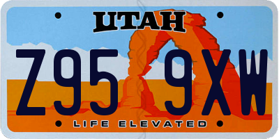 UT license plate Z959XW