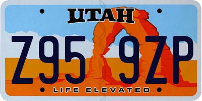 UT license plate Z959ZP