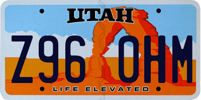 UT license plate Z960HM