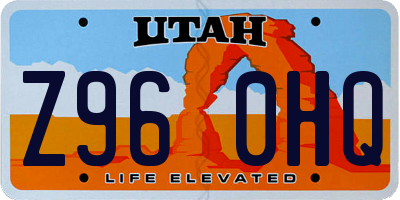 UT license plate Z960HQ