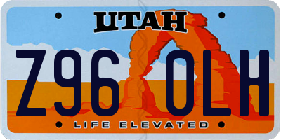 UT license plate Z960LH
