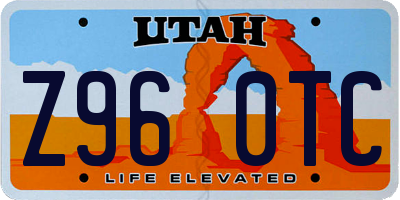 UT license plate Z960TC