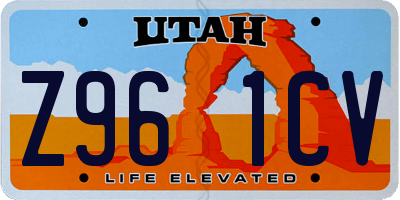 UT license plate Z961CV