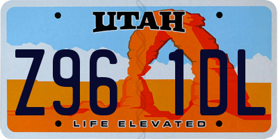 UT license plate Z961DL