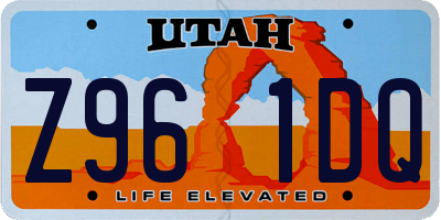 UT license plate Z961DQ