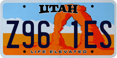UT license plate Z961ES