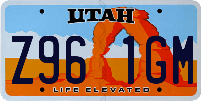 UT license plate Z961GM