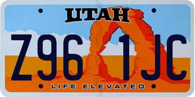 UT license plate Z961JC