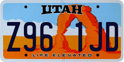 UT license plate Z961JD