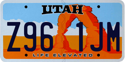 UT license plate Z961JM