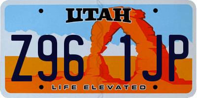 UT license plate Z961JP