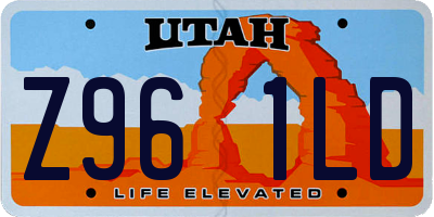 UT license plate Z961LD