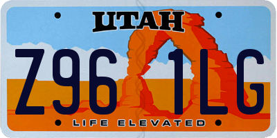UT license plate Z961LG