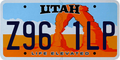UT license plate Z961LP