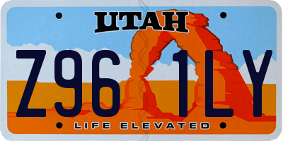 UT license plate Z961LY
