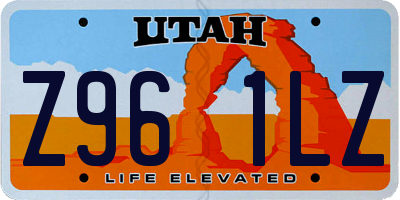 UT license plate Z961LZ