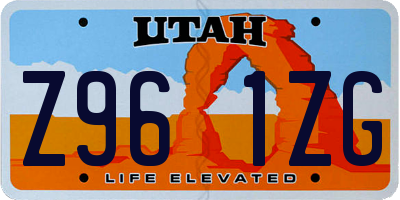 UT license plate Z961ZG