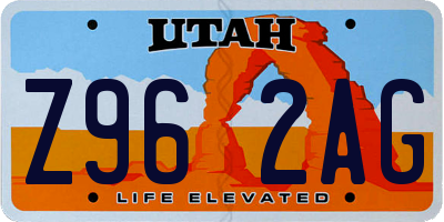 UT license plate Z962AG