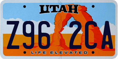 UT license plate Z962CA