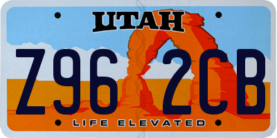 UT license plate Z962CB